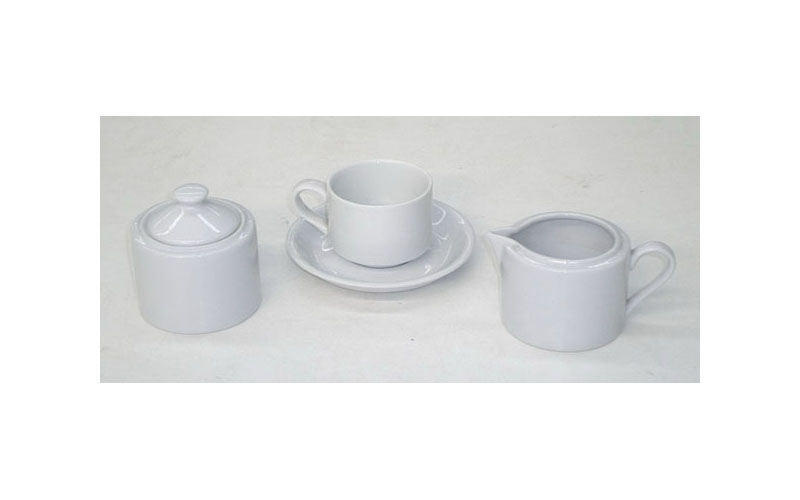 Sugar Bowl/Cup & Saucer/Creamer