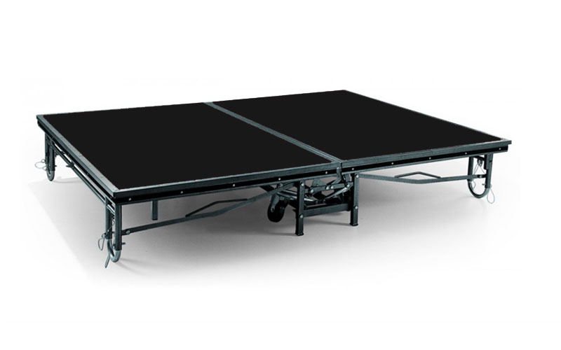 portable folding stage